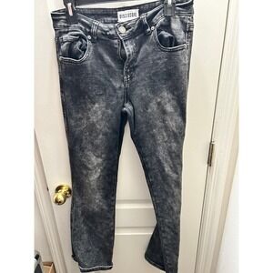 Disclosure Black Acid Wash Skinny Jeans Teen Size 11/30 High Rise Stretch Y2K